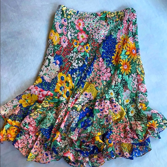 Dresses & Skirts - Floral Chiffon Skirt